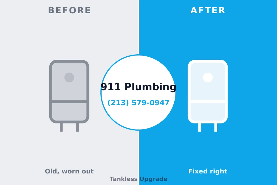 Before and after: plumbing repair Delhi Hills, OH
